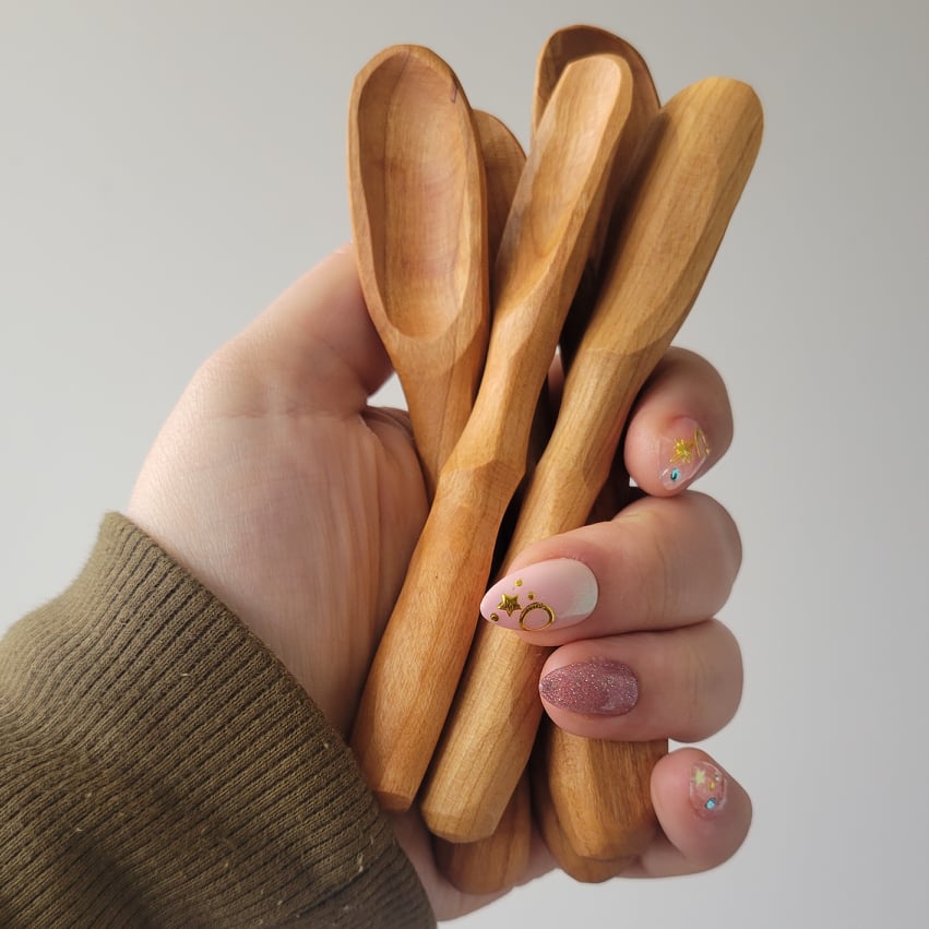 Baby Spoon, Wooden Handcarved
