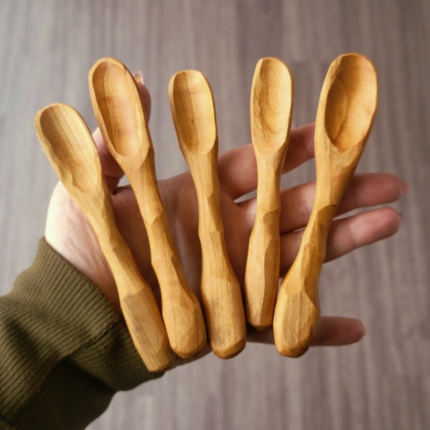 Baby Spoon, Wooden Handcarved